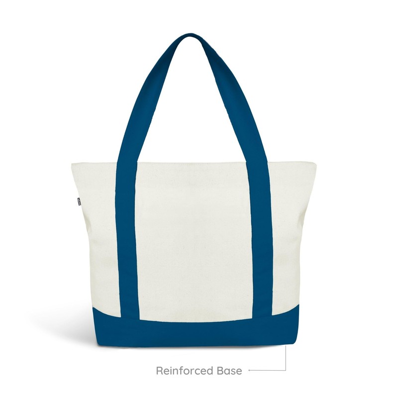 Ecoright - Bolsa de lona para mujer con cierre y