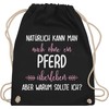 Shirtracer Horses Survive without Horse Organic Cotton Gym Bag and