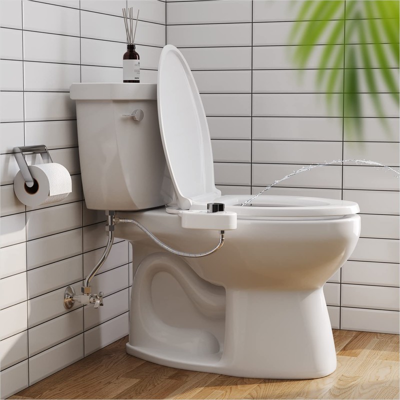 Squatty Potty Refresh-it Dual Stream Fresh Water Bidet Toilet Seat