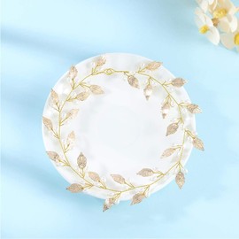 Handcess Bridal Wedding Hair Accessories Gold Vine Pearl Headpiece Leaves Hair Accessories for Women and Girls