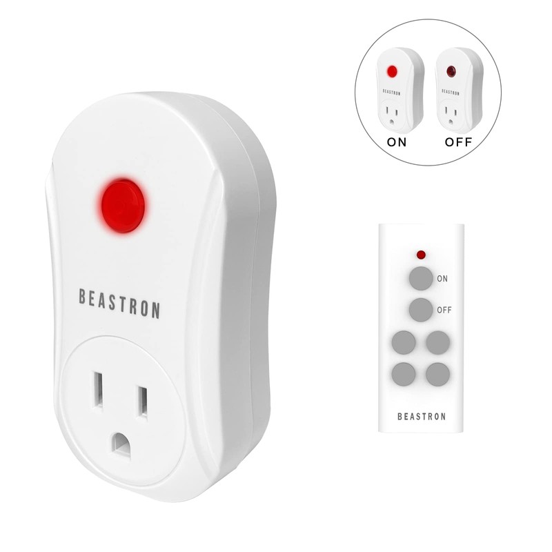 Beastron Upgraded Remote Controlled Outlet (1 Pack with 1 Remote),Expandable