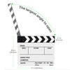 Flexzion Directors Film Clapper Board Film Slate, Acrylic Plastic Dry