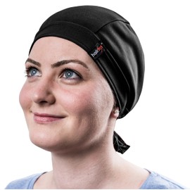 hairtex Stable Hat with Straps - Protects Against Odours - Water Resistant, Dirt-Resistant, Breathable, black
