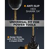COMOWARE Impact Drill Bit Set - 21 Pcs Hex Titanium