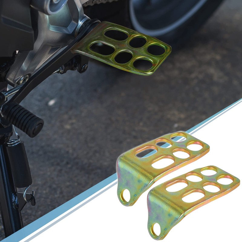 X AUTOHAUX 1 Pair 12mm Metal Motorcycle Rearsets Footrest Footpeg