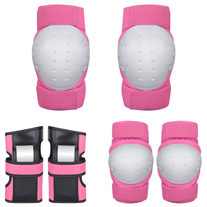 6 Pcs Adults Kids Knee Pads Elbow Pads Wrist Pads