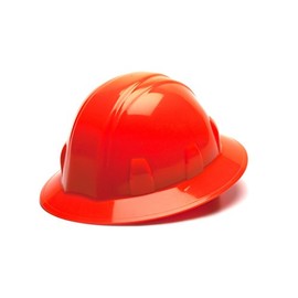 Pyramex Safety SL Series Full Brim Hard Hat, 4-Point Ratchet Suspension