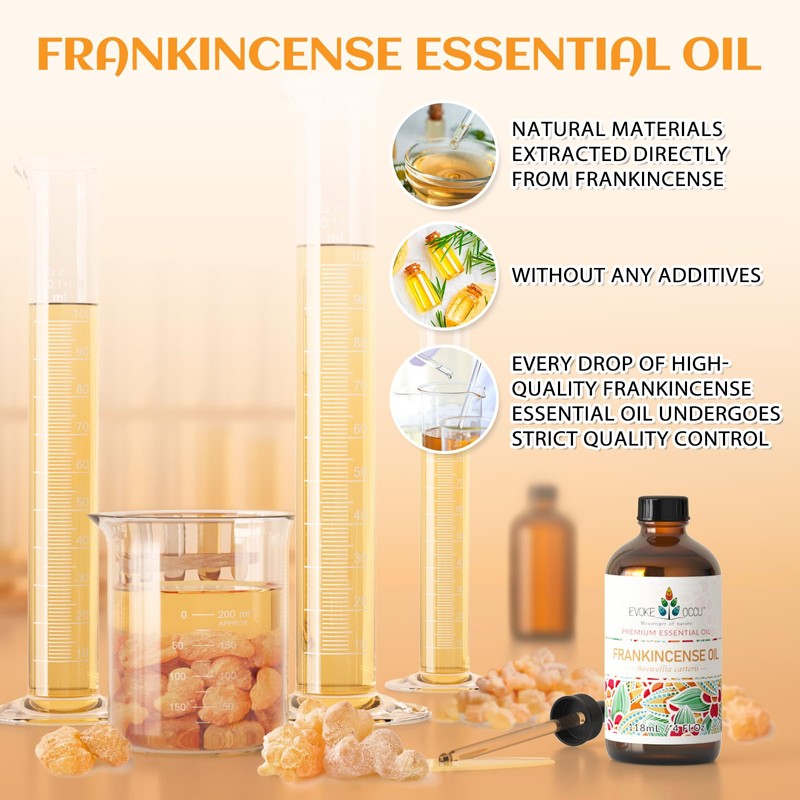 EVOKE OCCU Frankincense Essential Oil for Discomfort Relief, Skin Care,