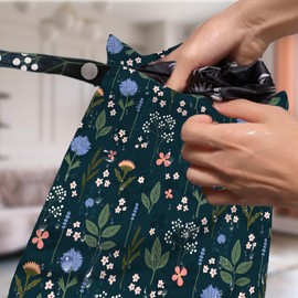 4 Pack Cute Wet Bag Waterproof Washable Reusable Wet Dry Bag for Swimsuit Dirty Clothes Diaper Travel Beach Pool Yoga Gym Christmas PartyToiletries Beach Essentials, Forest Fox Cat Daisy Wildflower