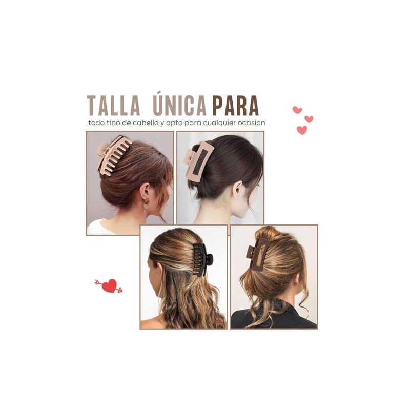 Triko Set de 8 Pinzas para el Cabello para Mujer,
