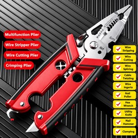 18-in-1 Electrician Pliers for Electrical Repair – Multifunction Wire Stripper, Crimper & Cutting Hand Tool