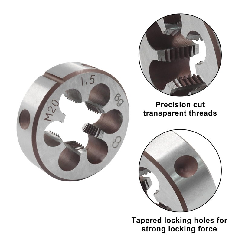 Murtenze 2 Pack M20 x 1.5 High-Speed Steel Tap and
