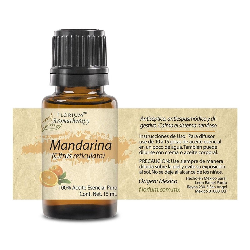 Mandarina - Aceite Esencial Puro 15 ml - Grado Terapéutico