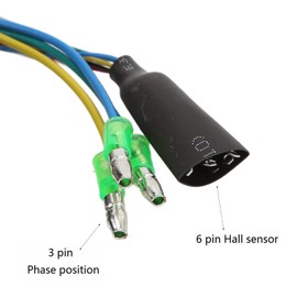 9 Pin Motor Convert Cable, Motor Convert Extension Cable Copper + Plastic High Performance for Electric Bicycle