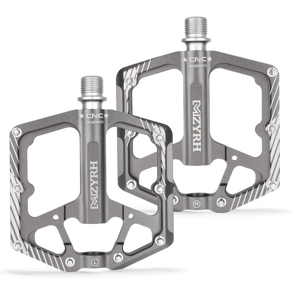 MZYRH Road Bike/Mountain Bike Pedals, 9/16 Inch Aluminium Alloy Bicycle