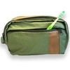 Beyond Happy Green Waterproof Toiletry & Wash Bag: 3 Zipped