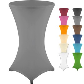 Gräfenstayn® Diana High Table Cover Various Colours and Sizes for a Table Diameter of 60 cm Diameter 70 cm Diameter 80 cm with Öko-Tex Standard 100 Seal Tested Confidence 30435, Ø 80
