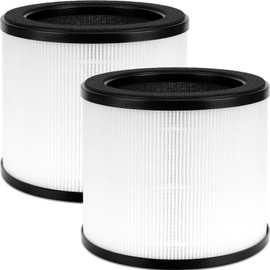 2 Pack HAPF360 Type J Filter Replacement Compatible with Holmes True HEPA 360° Purifier HAP360W and Bionaire True HEPA 360° Air Puri-Fier