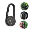 WHAMVOX Camping Compass Carabiner Clip Multi-Function Hiking Gear for Outdoor