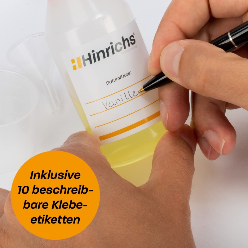 Hinrichs 10 x 50ml Plastic Squeeze Bottle - Small Squeeze