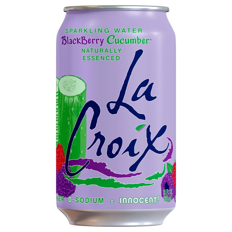 La Croix Sparkling Water, Blackberry Cucumber, 12-Pack Zero Sugar, Zero