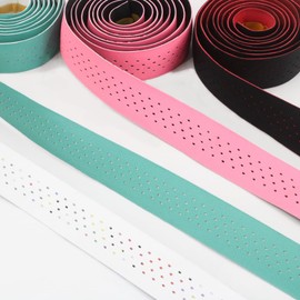 rningo Bike Handlebar Tape Silicone Bar Tape for Road Bike Comfortable Bicycle Handlebar Tape EVA Bike Grip 2 Pcs Bicycle Drop Bar Wraps Silica Gel+EVA Material (Red)