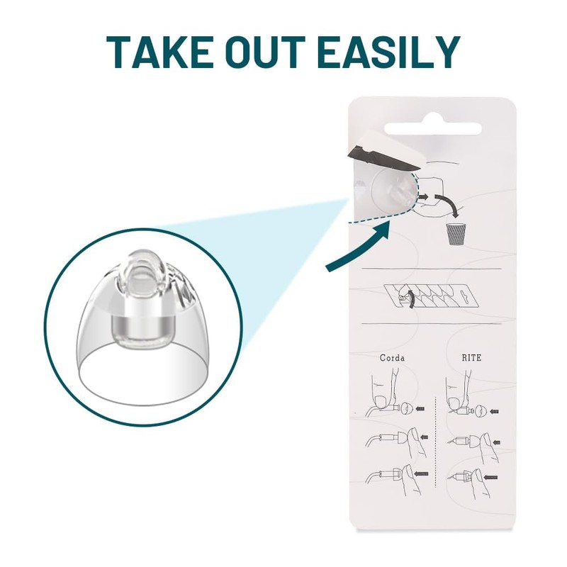 20Pcs Hearing Aid Domes for Oticon, Minifit Bass 6MM Double
