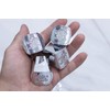 Silver Mountain Water Perfume Bottle Cap. Silver Round Plastic Cap.