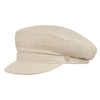 Sterkowski Pireus Summer Hat, 100% Linen Breton Hat for Men