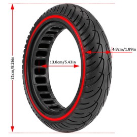 FOVNOT 8.5 Inch Solid Tire, Electric Scooter Tire Scooter Replacement Tires for Xiaomi M365 /Pro /1S /Pro2 /Essential/Gotrax Gxl V2 /Gotrax XR Front or Rear Replacement Honeycomb Solid Tires（2 PCS）