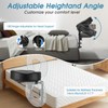 VINGVO Massage Headrest for Bed with Face Pillow, Adjustable Massage