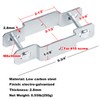 GBGS 6 Pcs Square Tube Fence Line Rail Bracket,2-1/2" x