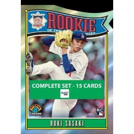 Topps 2025 Bowman Chrome Complete Insert Set ROY Favorites 15 Cards Sasaki Jobe Mayo