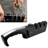 Knife Sharpener Diamond Black Ergonomic Multifunctional Adjustable 3 Stages Kitchen