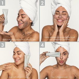 Wishful Yo Detox Charcoal Face & Body Enzyme Scrub 3.38 oz/ 100 mL