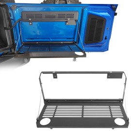 Hooke Road Bronco Tailgate Table Storage Molle Panel Foldable Cargo Shelf for 2021 2022 2023 2024 2025 Ford Bronco Accessories 2/4 Doors (Exclude Bronco Sport)