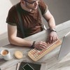 Wireless Keyboard and Mouse Combo, MOWUX - Modern Compact Layout,