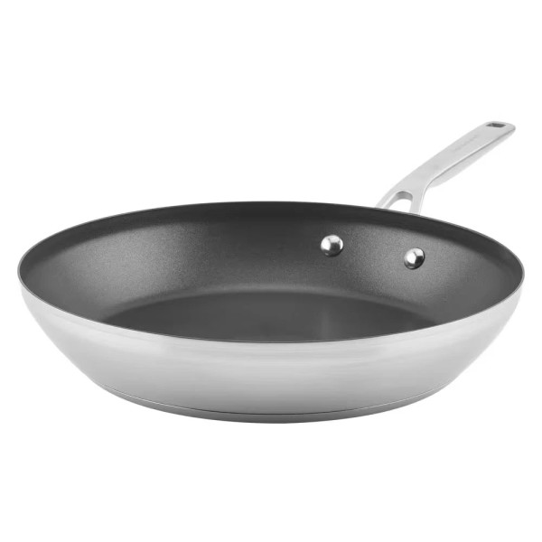 Does not apply 12 In. Brushed Stainless Steel Frying Pan