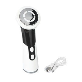 USB Muti Function Facial Massager Red Blue Led Heating Vibration Skin Care Face Lifting Tightening Machine