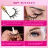 cobee 13 mm False Eyelashes, 10 Pairs Thin Manga Eyelashes,