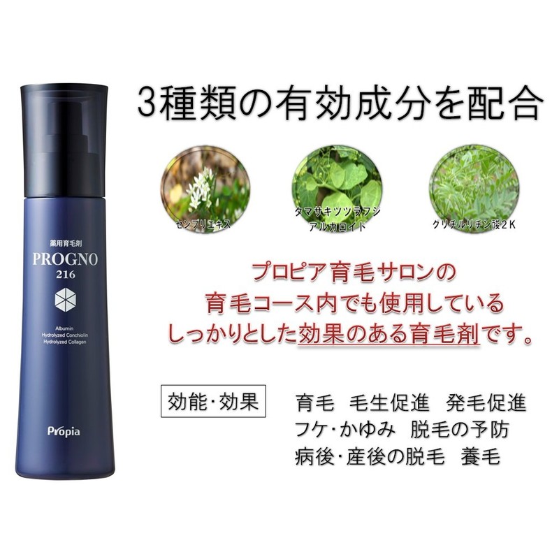 Progno 216 Medicated Hair Growth Agent, Set of 2