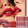 Labial Mate de Larga Duración, Labial Líquido, 6 Piezas Labial