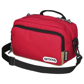 Hakuba ODCSB03RD Camera Bag, Camera Shoulder Bag 03, 0.7 gal (2.5 L), Red, Compact Bag That Can Also Be Used As Inner Bag