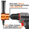 Dicfeos Double Head Sheet Metal Cutter, Versatile Nibbler Drill Attachment