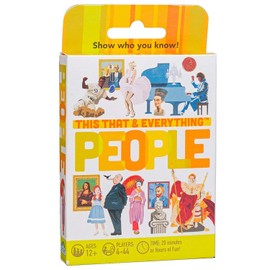 Outset Media This That and Everything: People – Travel Sized Trivia Party Game for 4 or More Players Ages 12 and up