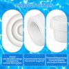 4-Pack Pool Ladder Bumpers,Pool Step Rubber End Caps for 1.10"