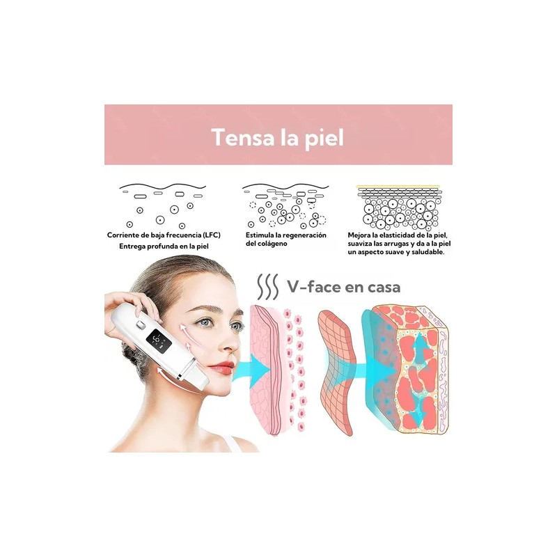 Ultrasónico Exfoliación Limpiador Cuidar Piel,skin Scrubber