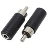 KAUMO 3.5mm Mono (Female) to RCA Pin Male Converter Plug