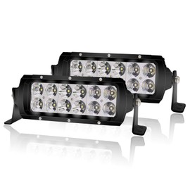 4WDKING 8 Inch LED Light Bar IP68&IP69K Waterproof LED Driving Light 60W Flood and Spot Combo Off Road Work Light Truck Fog Lamp for Truck Jeep Cars Wrangler ATV UTV Boat 4x4 Jeep