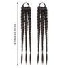 zaoalife 2Pcs Braided Ponytail Extension with Hair Tie, Braided Hairpieces